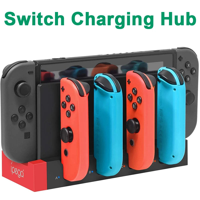 for Nintendo Switch JoyCon Charging Dock Hub USB Controller Charger Dock Stand Station Holder Switch NS JoyCon Game Charging Hub