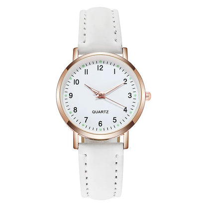 Fashion Watch For Women Leather Quartz Watches Ladies Luxury Back Light Wristwatch Clock relogio feminino