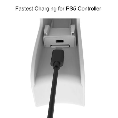 2 in 1 PS5 Controller Charger with Headphone Holder Smart Charging Dock Station  for PS5 Controller