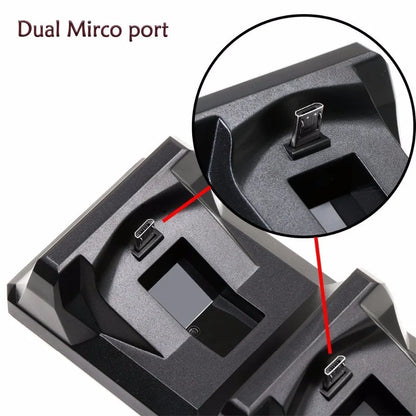 USB Dual Charger For PS4 Controller Accessories Charging Dock Stand Holder For Sony PlayStation 4 Wireless Gamepad Controle