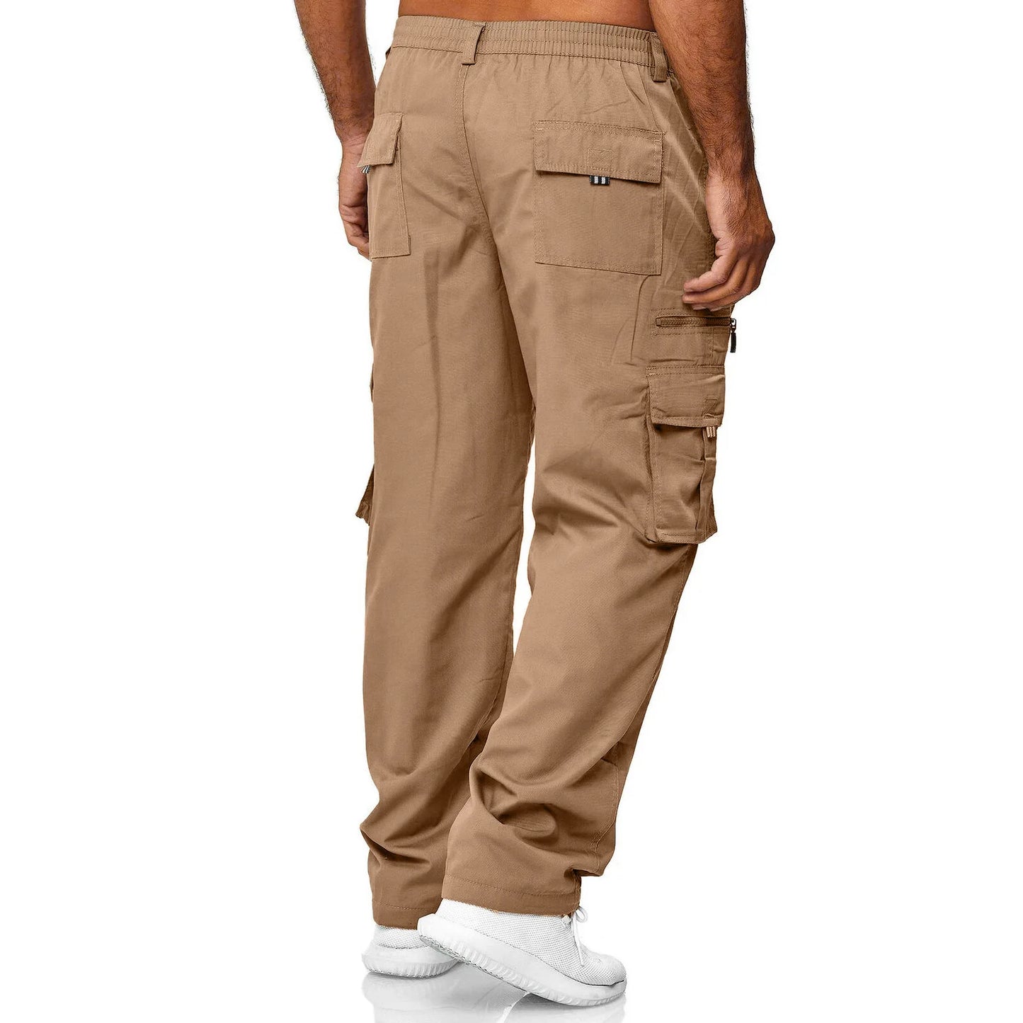 Calças de moletom masculinas, calças cargo jogger, casuais, multibolsos, calças táticas militares, calças cargo táticas, calças largas masculinas