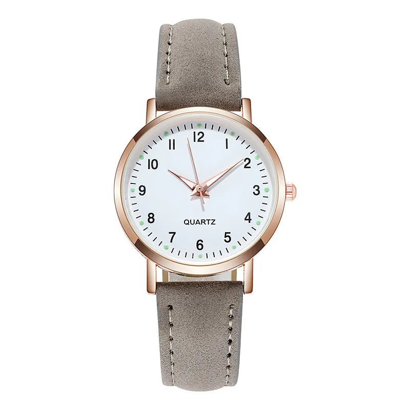 Fashion Watch For Women Leather Quartz Watches Ladies Luxury Back Light Wristwatch Clock relogio feminino