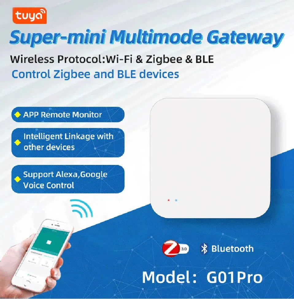 Tuya Zigbee Wireless Multi Mode Hub Gateway For Smart Home Automation for Zigbee Devices Via Smart Life