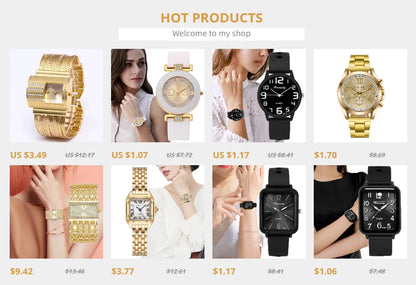 Luxury Women's Watch 2023 New Simple Square Full Diamond Digital Quartz Watche Gold Stainless Steel Bracelet Women's Dress Clock