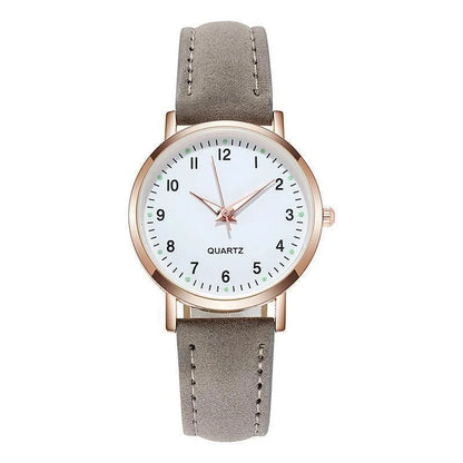 Senhoras Relógio Feminino Retro Luminoso Cravejado De Diamantes Cinto De Couro Relógio De Quartzo Feminino Simplicidade Decoração Casual Relógios De Pulso