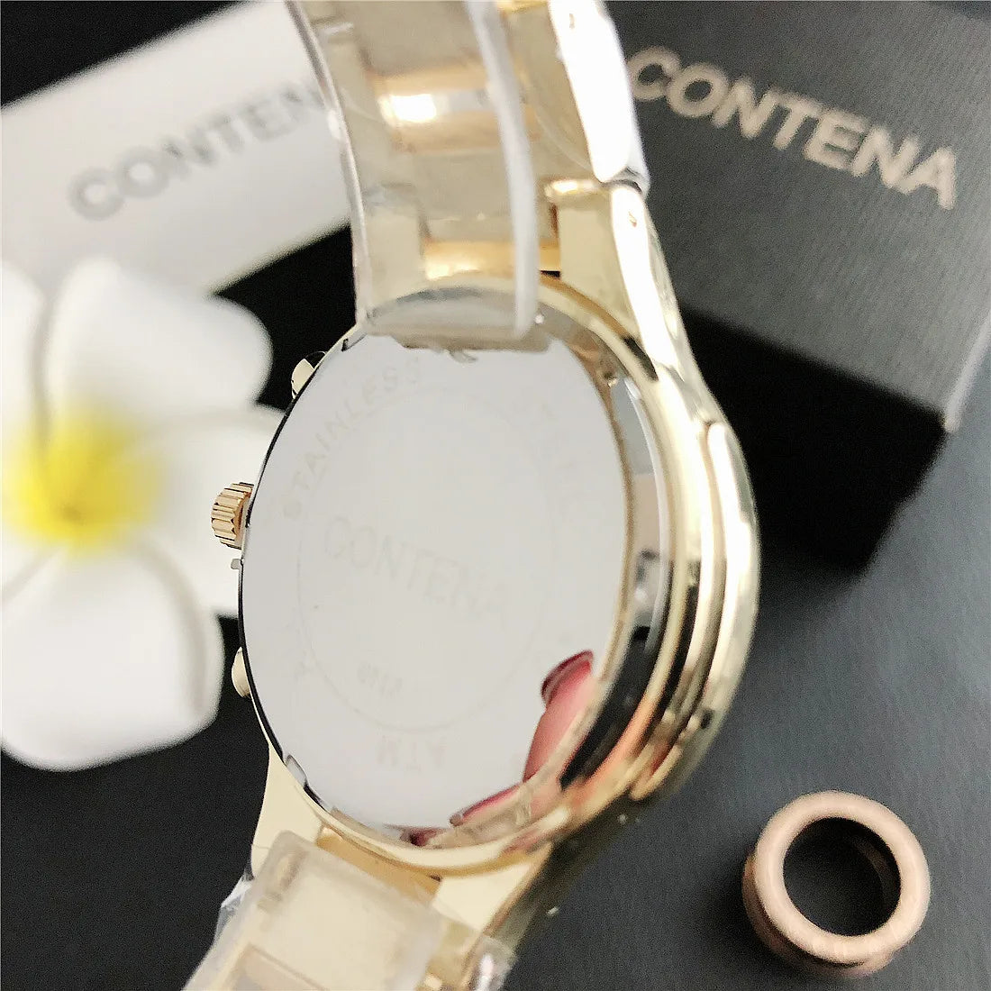 CONTENA 2023 Top Brand Luxury Watches for Women Fashion Creative Steel Bracelet Women's Watches Ladies Quartz Watch Reloj Mujer