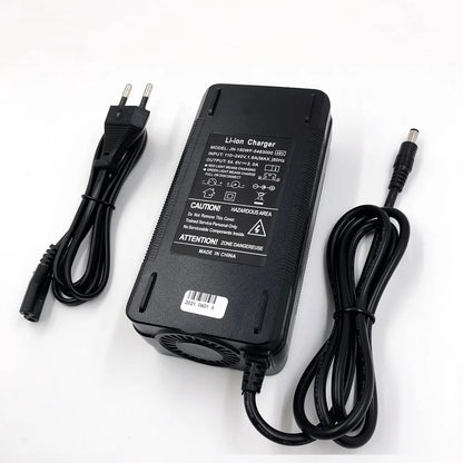 54.6V 3A Lithium Battery Charger For 13Series 48V Li-ion Battery Pack Charger High quality With Cooling Fan