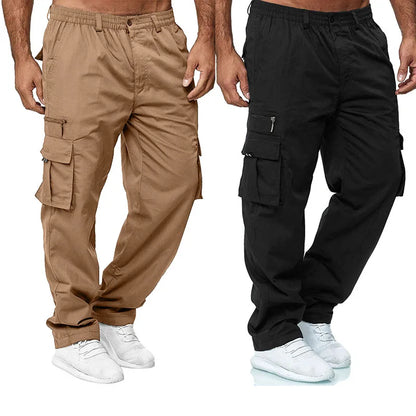 Calças de moletom masculinas, calças cargo jogger, casuais, multibolsos, calças táticas militares, calças cargo táticas, calças largas masculinas