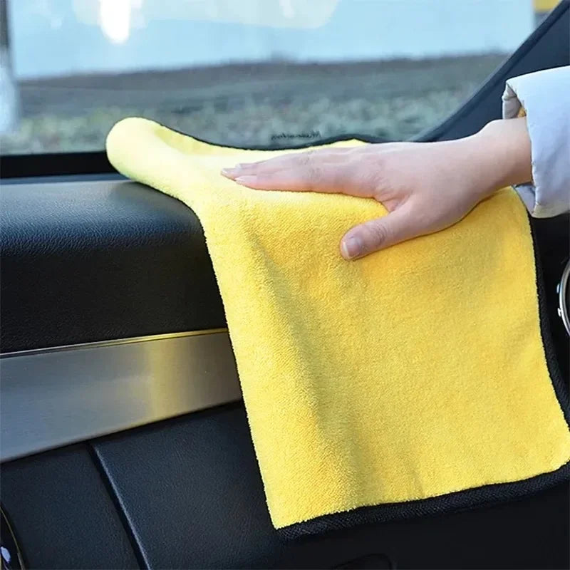 Car Body Cleaning Wipe Rag Water Absorption Drying Cloth Car Microfiber Washing Towels Soft  Double Layer Thicken