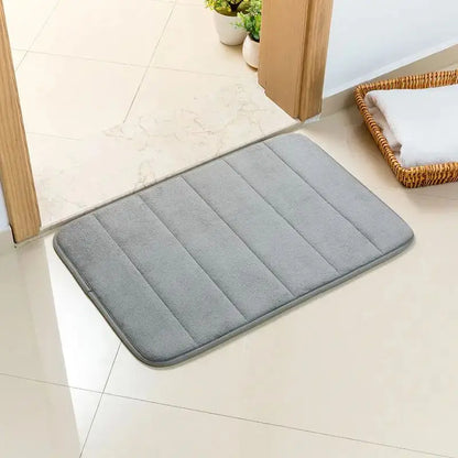 1pc 50*80cm Tapete antiderrapante para banheiro, absorção rápida de água, lavagem a seco na máquina, algodão com memória, tapete higiênico, macio