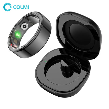 COLMI-R02 Smart Ring with Charging Case for Men Women, Battery Life, 39 Days, Health Monitor, 5ATM Waterproof, Multi-sport Mode