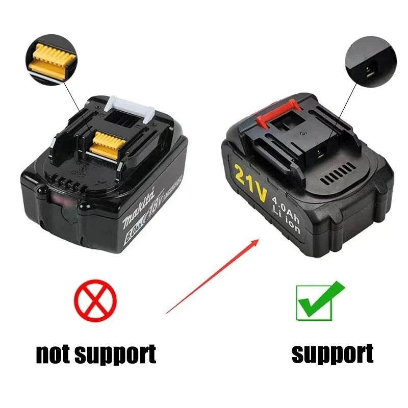 Charger for 18V 21V Makita Model Lithium Battery Apply to Cordless Drill Angle Grinder Spray Gun Electric Blower Power Tools