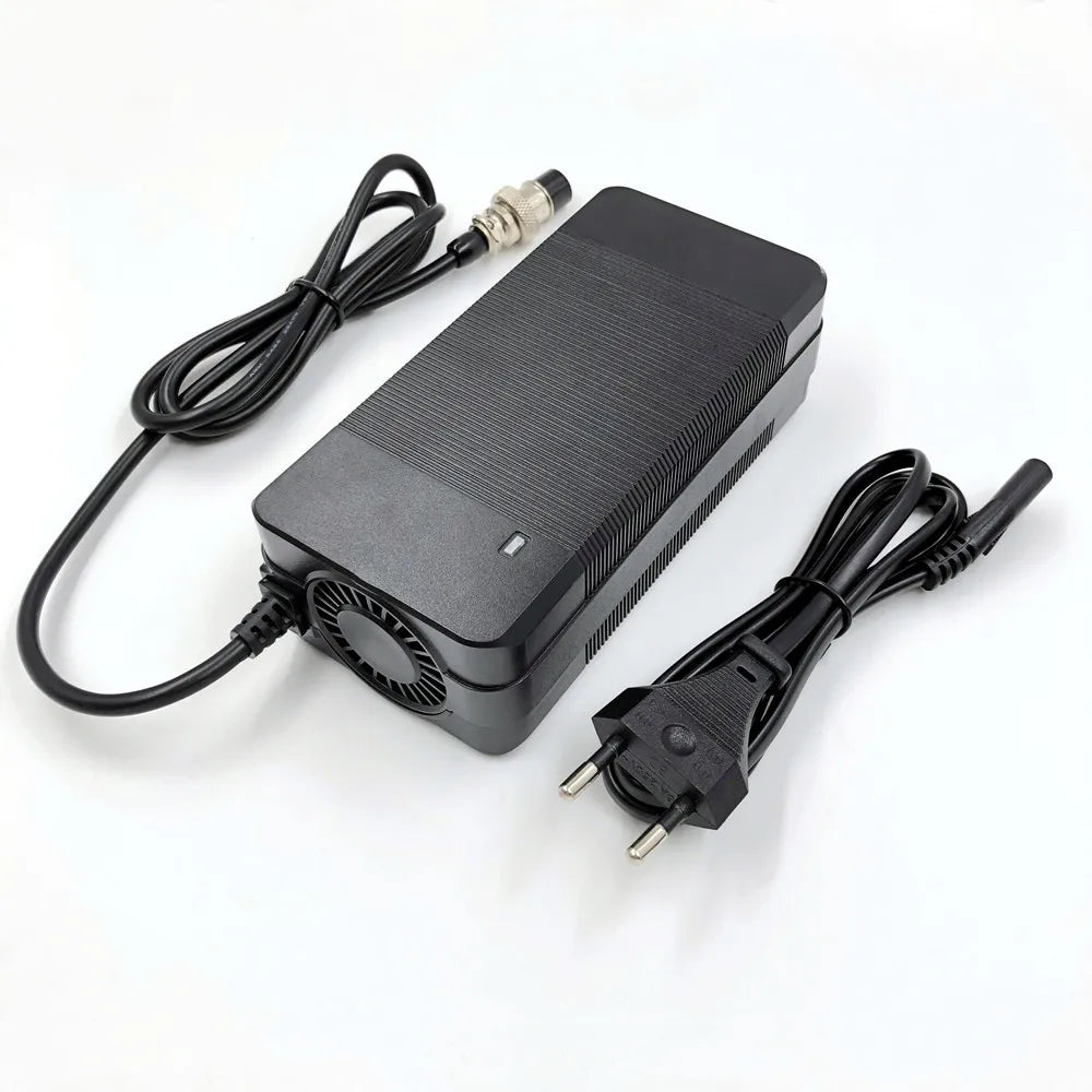 54.6V 3A Lithium Battery Charger For 13Series 48V Li-ion Battery Pack Charger High quality With Cooling Fan