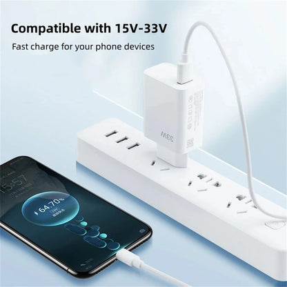 33W USB Charger Fast Charging QC3.0 USB C Type C Cable Wall Phone Charger Adapter For iPhone Huawei Samsung Xiaomi Quick Charge