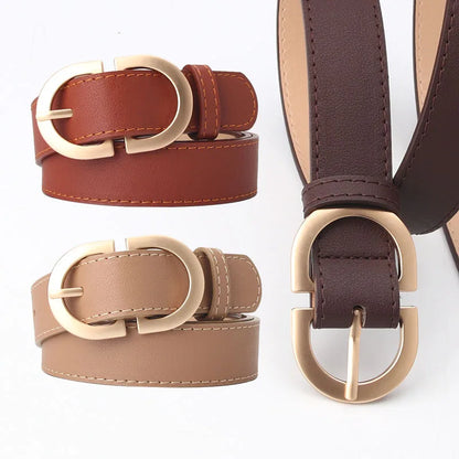 Luxury Belt For Women Pin Buckle Metal Adjustable High Quality Waistband Jeans Girl Fashion Lady Girdle Designer Trend Belts New