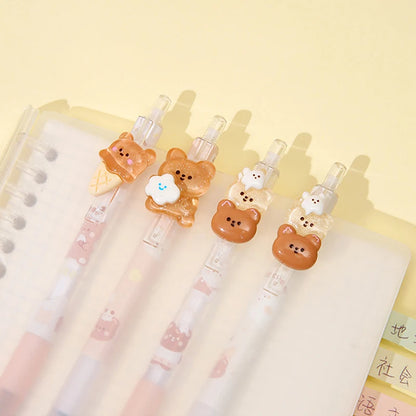 2PCS Mechanical Pencils Kawaii Automatic Pencils Refills Lead Korean Stationery Kawaii Drawing Writing Office School Supplies