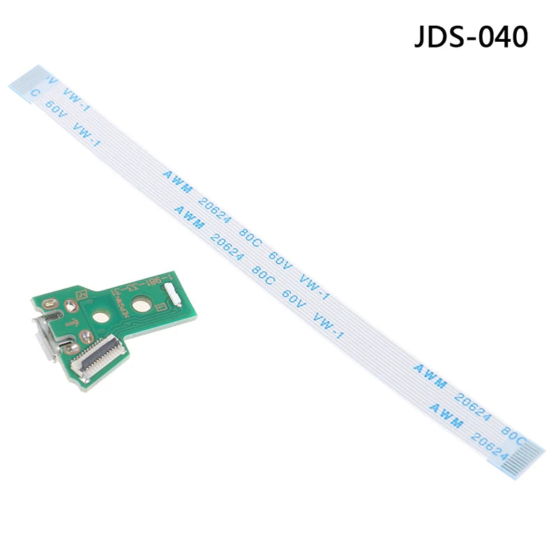 USB Charging Port Socket Circuit Board 12Pin JDS 011 030 040 For PS4 Controller