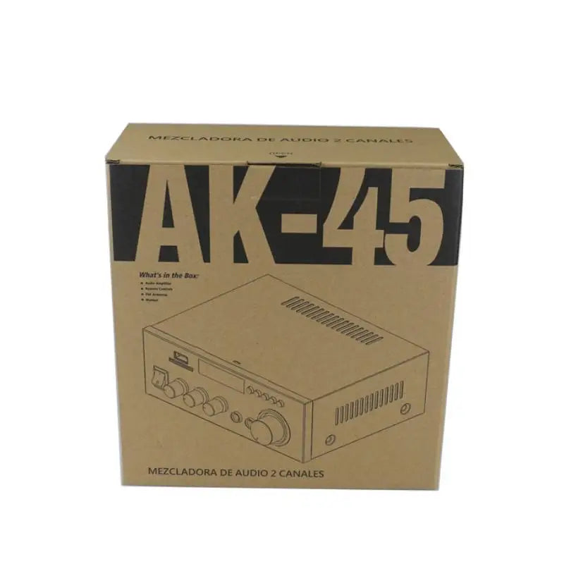 AK35/AK45/AK55 Sound Amplifiers Bluetooth Digital Amplifier for Home Car Karaoke 2 Channel HiFi Stereo AMP FM USB Remote Control