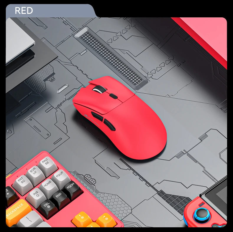 R1 Superlight Mouse Bluetooth 2.4G Wireless Gaming Mouse PixArt PAW3311 Gaming Sensor 6 Adjustable DPI for Office Game