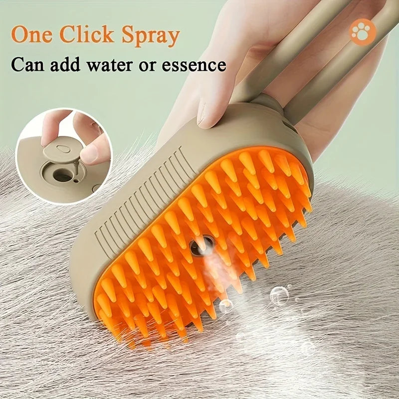 3 in 1 Pet Brush Cat Steam Brush Comb Dog Brush Electric Spray Cat Hair Brushes Massage Pet Grooming Hair Removal Combs