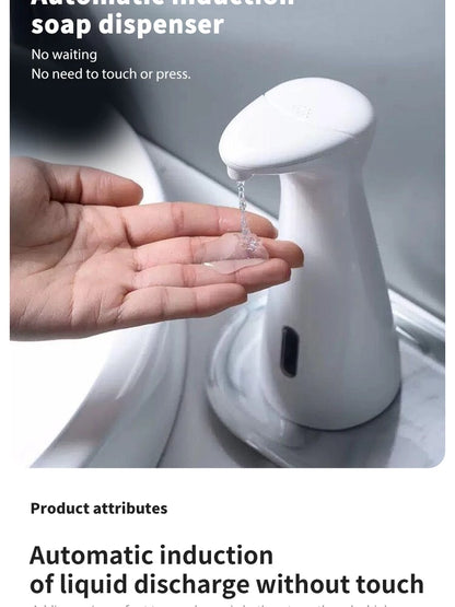 Automatic Sensor Soap Dispenser White High Quality Abs Waterproof Hand Soap Sensor Bathroom Smart Wash Handpiece