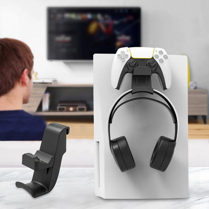 2 in 1 PS5 Controller Charger with Headphone Holder Smart Charging Dock Station  for PS5 Controller