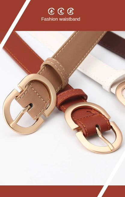 Luxury Belt For Women Pin Buckle Metal Adjustable High Quality Waistband Jeans Girl Fashion Lady Girdle Designer Trend Belts New