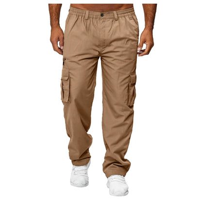 Calças de moletom masculinas, calças cargo jogger, casuais, multibolsos, calças táticas militares, calças cargo táticas, calças largas masculinas