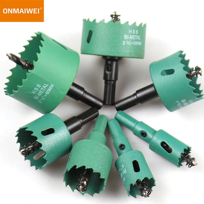 1 Pc 16-200mm Bimetal Wood Hole Saw Drill Bit HSS Steel New M42 Core Hole Saw Suitable For Downlight Plasterboard Opening