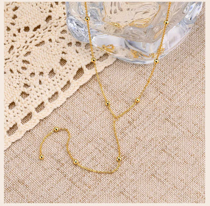 Gold Plated Lariat Necklace for Women, Double Laryered Long Chain Drop Pendant Choker Necklaces Fashion Gifts