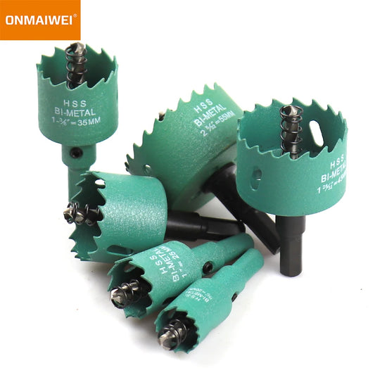 1 Pc 16-200mm Bimetal Wood Hole Saw Drill Bit HSS Steel New M42 Core Hole Saw Suitable For Downlight Plasterboard Opening