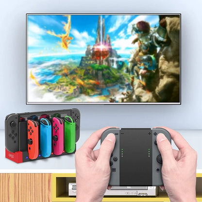 for Nintendo Switch JoyCon Charging Dock Hub USB Controller Charger Dock Stand Station Holder Switch NS JoyCon Game Charging Hub