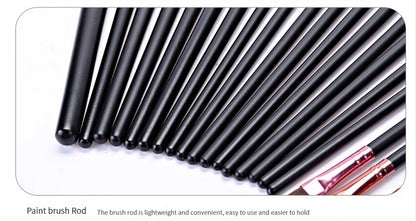 20 PCS Makeup Brush Set Eye Shadow Brush Set Foundation Brush Beauty Tools Super Soft Man-made Fibers Full Set