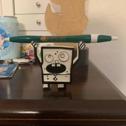 3D printed pencil holder DoodleBob Pencil holder Office Desk Pen Holder Office Desk Organizer Office Decor pen Rack