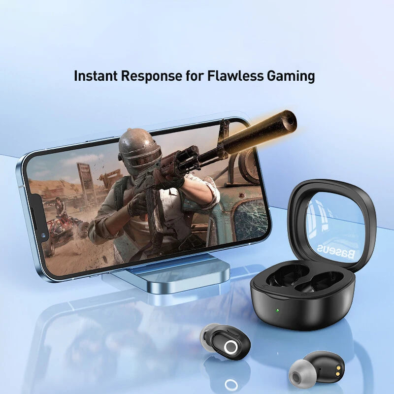 Baseus WM02 Wireless Earphones TWS Bluetooth 5.3 Headphones, Mini and compact Comfortable wear, 25 hours Long Battery Life