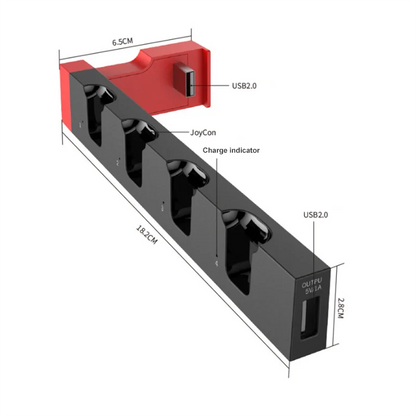NEW COLOR Charger JoyCon for Nintendo Switch oled 4 in 1 Controller Dock Station Holder for Nintendo Switch Joy-Con Charging