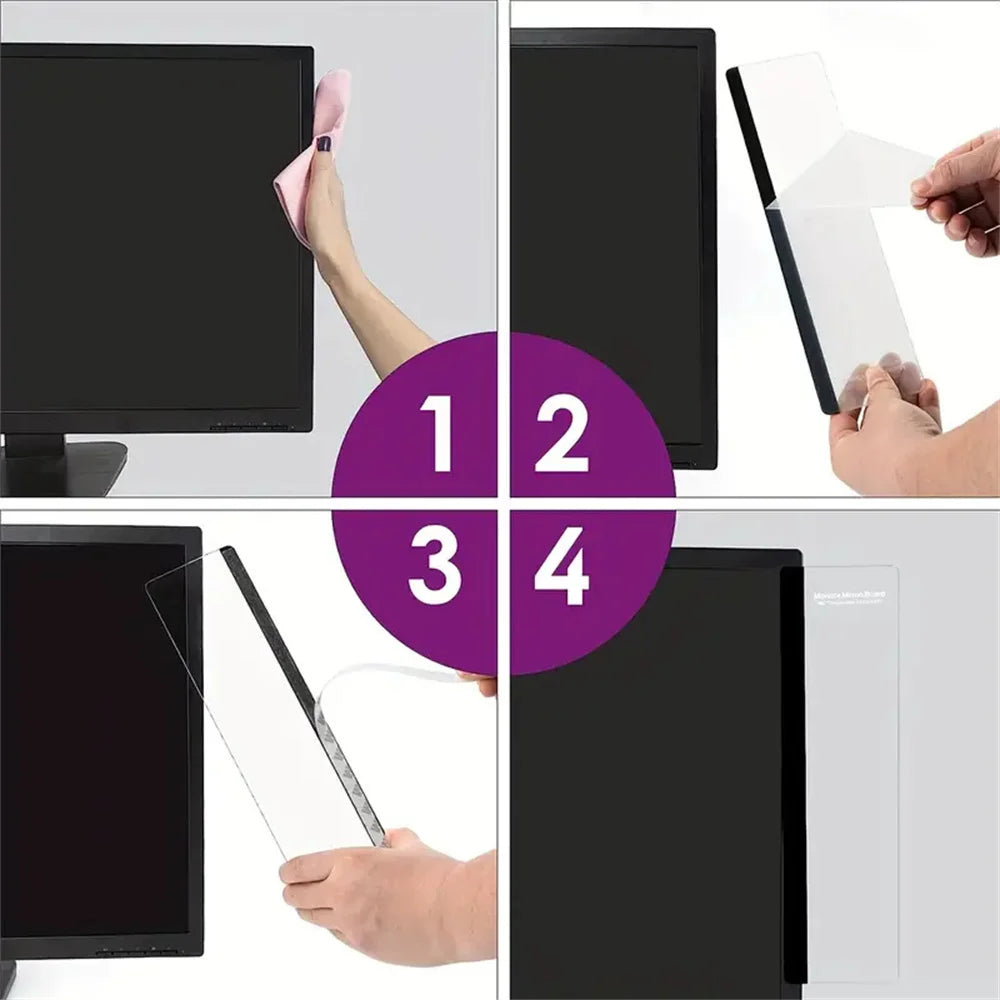 Sleek Monitor Memo Board Clip - Streamline Workspace, Enhance Decor with Durable Note Holder for Home & Office