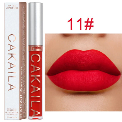 18 Colors Matte Lipgloss Wholesale Cheap Liquid Lipstick Makeup Lip Color Batom Long Lasting Sexy Red Pink Nude Lip Gloss Bulk