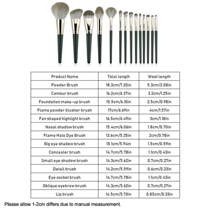 14Pcs Makeup Brushes Set Large Fluffy Soft Eye Shadow Foundation Brush Women Cosmetic Powder Blush Blending Beauty Make Up Tools