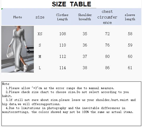 Women sexy knit V-neck reverse neck split dress autumn winter full sleeve elastic basic body sweater