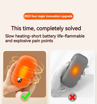 10000mAh Hand Warmer Power Bank 2 In 1 USB Rechargeable Handy Warmers Winter Handheld Warmers Heater Electric Heater Warmer