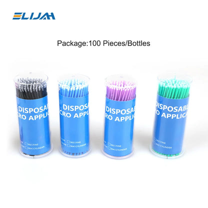 100Pcs/Bottle Dental Micro Brush Denspay Dental Disposable Micro Brushes Applicators Brush Teeth Oral Dentist Materials Dropship