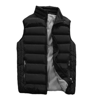 Men Vest Autumn Jackets Thick Vests Man Sleeveless Coats Male Warm Cotton-Padded Waistcoat Men Gilet Veste Hommes